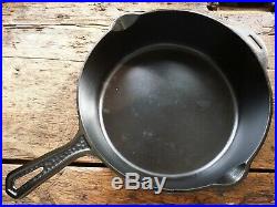 Vtg GRISWOLD Cast Iron HAMMERED Deep SKILLET Frying Pan & LID # 8 Ironspoon