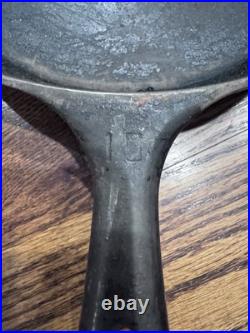 Vtg Griswold #10 Cast Iron Skillet 716 S Block Logo Erie PA USA Pan Antique