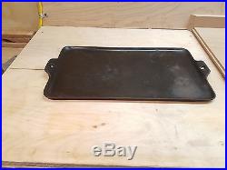 Vtg Griswold 1108 Cast Iron Family Grill No 18 Erie PA USA Cookie Sheet Flat