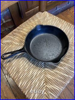 Vtg Griswold #5 Cast Iron Skillet Lg Block Logo Double Spout Rare Early
