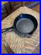 Vtg Griswold #5 Cast Iron Skillet Lg Block Logo Double Spout Rare Early