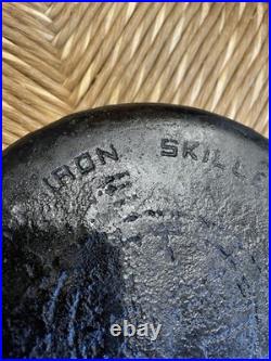 Vtg Griswold #5 Cast Iron Skillet Lg Block Logo Double Spout Rare Early