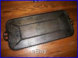 Vtg. Griswold Cast Iron #8 Griddle #745X ERIE Large Slant Logo/Estate Fresh