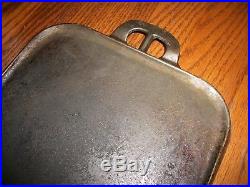 Vtg. Griswold Cast Iron #8 Griddle #745X ERIE Large Slant Logo/Estate Fresh