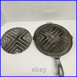 Vtg Griswold Cast Iron Double Broiler 875 876 Erie PA USA Rare USA Pan