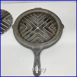 Vtg Griswold Cast Iron Double Broiler 875 876 Erie PA USA Rare USA Pan