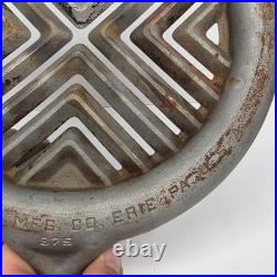 Vtg Griswold Cast Iron Double Broiler 875 876 Erie PA USA Rare USA Pan