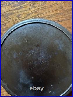 Vtg Griswold Cast Iron Skillet slant Logo Erie Antique Pan #12 Antiqu