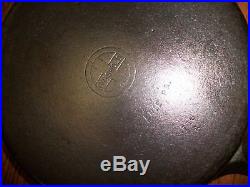 Vtg Griswold Large #10 Cast Iron Skillet 716A Small Block Logo/Very Lite Wobble