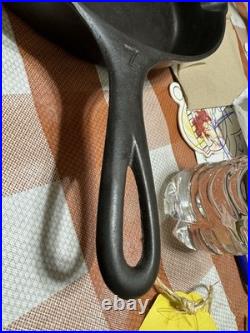 Vtg Large Block Logo Griswold #7 Cast Iron Skillet 701F