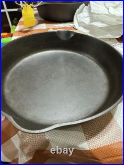 Vtg Large Block Logo Griswold #7 Cast Iron Skillet 701F