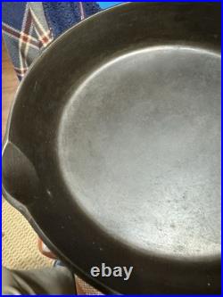 Vtg Large Block Logo Griswold #7 Cast Iron Skillet 701F