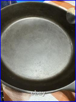 Vtg Large Block Logo Griswold #7 Cast Iron Skillet 701F