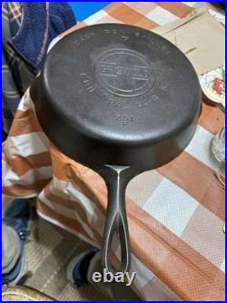 Vtg Large Block Logo Griswold #7 Cast Iron Skillet 701F