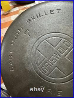Vtg Large Block Logo Griswold #7 Cast Iron Skillet 701F