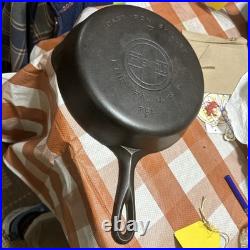 Vtg Large Block Logo Griswold #7 Cast Iron Skillet 701F