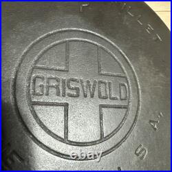 Vtg Large Block Logo Griswold #7 Cast Iron Skillet 701F