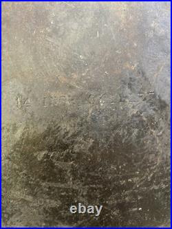 Vtg Unmarked Wagner Ware #12 14 Cast Iron Skillet Double Spout Vintage