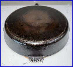 Vtg Unmarked Wagner Ware Cast Iron Skillet #12 Double Spout 14 B Mold Mark. USA