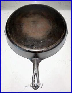 Vtg Unmarked Wagner Ware Cast Iron Skillet #12 Double Spout 14 B Mold Mark. USA