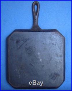 Vtg. Wagner Griswold Cast Iron Bacon & Egg Divided Square Breakfast Skillet Rare