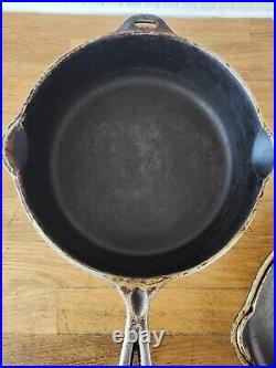 Vtg Wagner Ware Sidney -O- 1402 Cast Iron Chicken Fryer Skillet WITH LID! USA