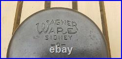 Vtg Wagner Ware Sidney O # No 2 A Cast Iron Skillet US HTF Rare Antique Pan AAFA