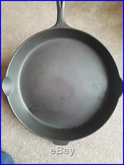 Vtg. Wagner/griswold #14 Skillet With Heat Ring Restored And Seasoned