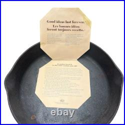 Vtg Wagner's 1891 Original 13 3/8 Cast Iron Cookware Skillet Made in U. S. A