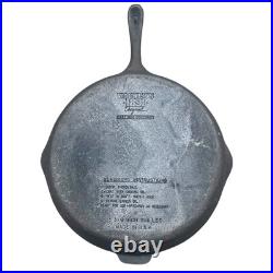 Vtg Wagner's 1891 Original 13 3/8 Cast Iron Cookware Skillet Made in U. S. A