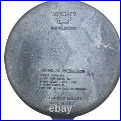 Vtg Wagner's 1891 Original 13 3/8 Cast Iron Cookware Skillet Made in U. S. A