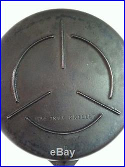 WAGNER 10 1/2 INCH SKILLET CAST IRON PAN RARE HEAT RING