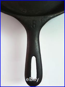 Wagner #8 10 1/2 Inch Skillet Cast Iron Pan Rare Heat Ring Unusual