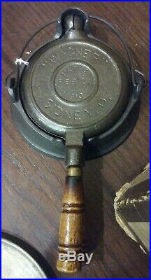 WAGNER WARE SMALL TOY CAST IRON SET COOKING UTENSILS BOX Griswold Sidney O RARE