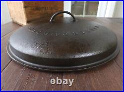 Wagner #14 Cast Iron Drip Drop Skillet Cover Rare Restored