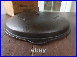 Wagner #14 Cast Iron Drip Drop Skillet Cover Rare Restored