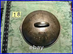 Wagner #7 Cast Iron Drip Drop Skillet Cover / Lid. 1067