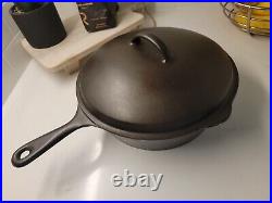 Wagner Cast Iron Chicken Fryer With Lid Fully Restored