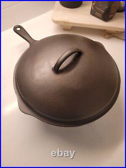 Wagner Cast Iron Chicken Fryer With Lid Fully Restored