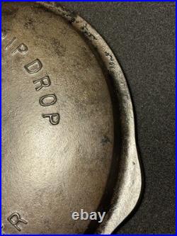 Wagner Drip Drop Skillet No 8 #1081 Cast Iron Cover Lid Dated 1922 Antique old