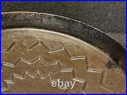 Wagner Drip Drop Skillet No 8 #1081 Cast Iron Cover Lid Dated 1922 Antique old