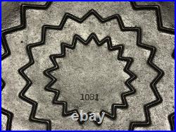 Wagner Drip Drop Skillet No 8 #1081 Cast Iron Cover Lid Dated 1922 Antique old