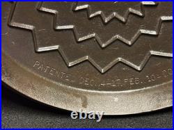 Wagner Drip Drop Skillet No 8 #1081 Cast Iron Cover Lid Dated 1922 Antique old