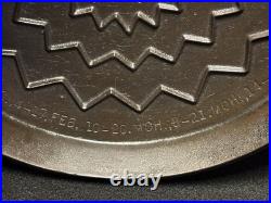 Wagner Drip Drop Skillet No 8 #1081 Cast Iron Cover Lid Dated 1922 Antique old