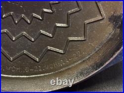 Wagner Drip Drop Skillet No 8 #1081 Cast Iron Cover Lid Dated 1922 Antique old