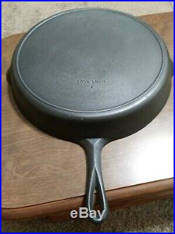 Wagner/Griswold #14 Cast Iron Skillet Cookware Clean Ready To Use or Season