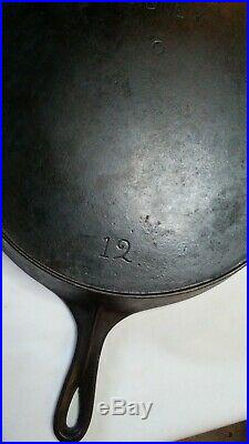 Wagner No. 12 Cast Iron Skillet & Lid