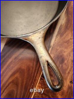 Wagner Sidney 0. Cast Iron Skillet #10, Heat Ring, Plated, Circa 1891-1914