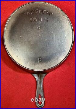 Wagner Sidney Cast Iron Size 8 Skillet Sits Flat