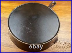 Wagner Sidney, O #7A Vintage Restored Cast Iron Skillet Arc/Straight Logo